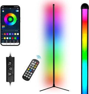RGB Corner Floor Lamp with 16 Million DIY Colors